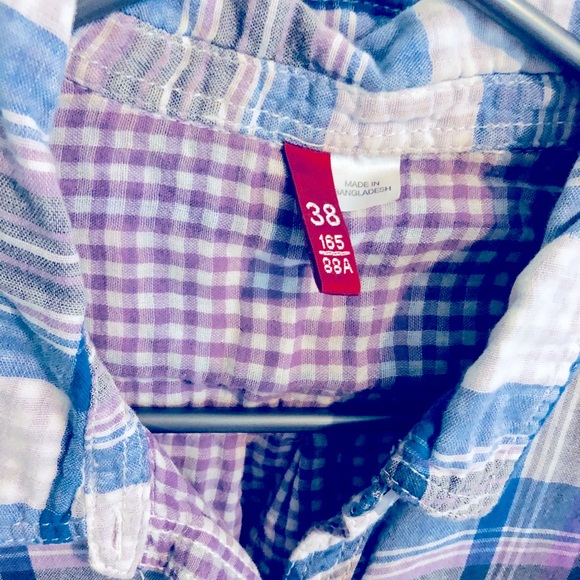 [H&M] Plaid Button-Down Shirt - Picture 5 of 7